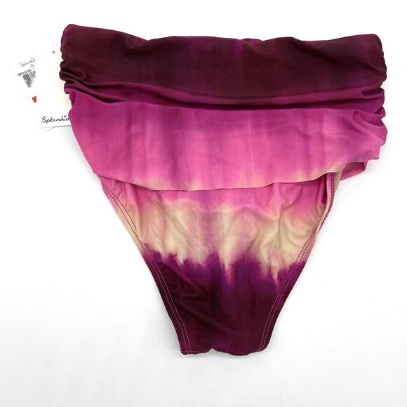 Splendid Bikini Bottom Size XS Highwaist Pant To Dye For Pink Beachy Summer - Picture 1 of 8